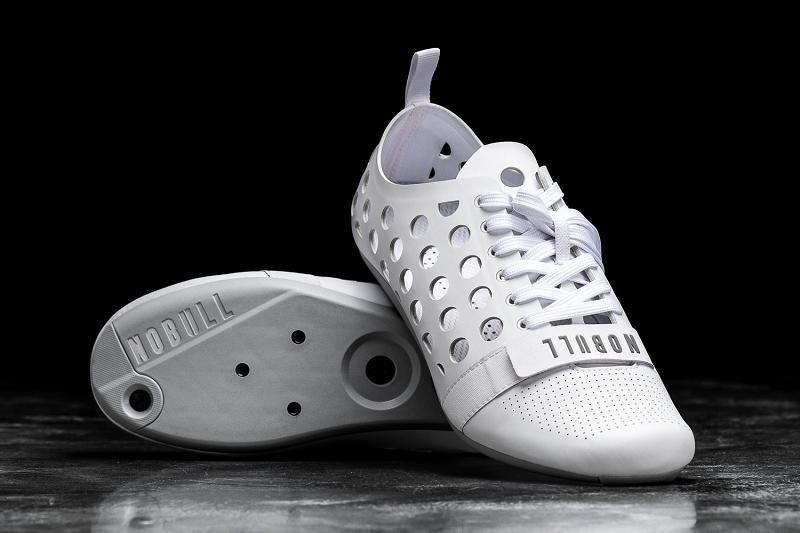 Men's Nobull Concrete Cycling Shoes White | SG J1957P